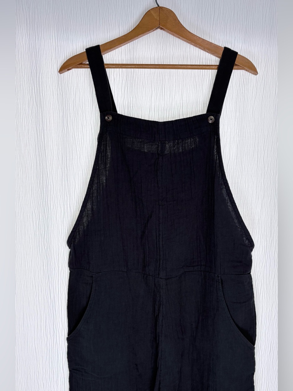 Roxy Organic Cotton Jumpsuit, Beachside Dreaming, Phantom, size Medium - Picture 7 of 15